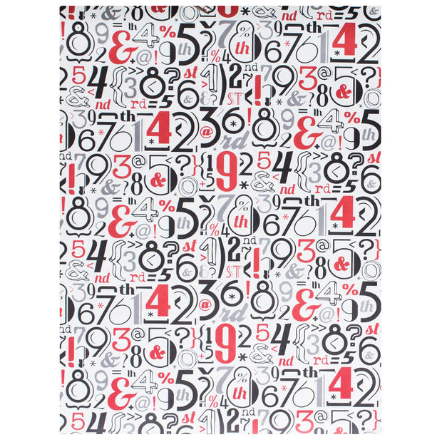 Rossi Vintage Numbers Wrapping Paper