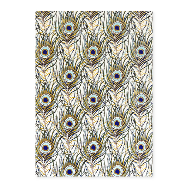 Peacock feathers - Rossi notepad A5