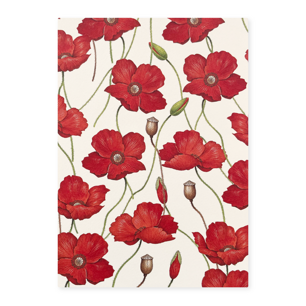Poppies - Rossi notepad A5