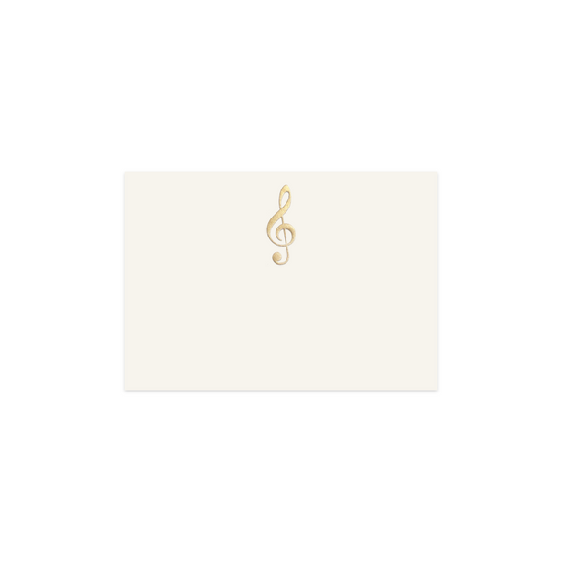 Gold Treble Clef, table card