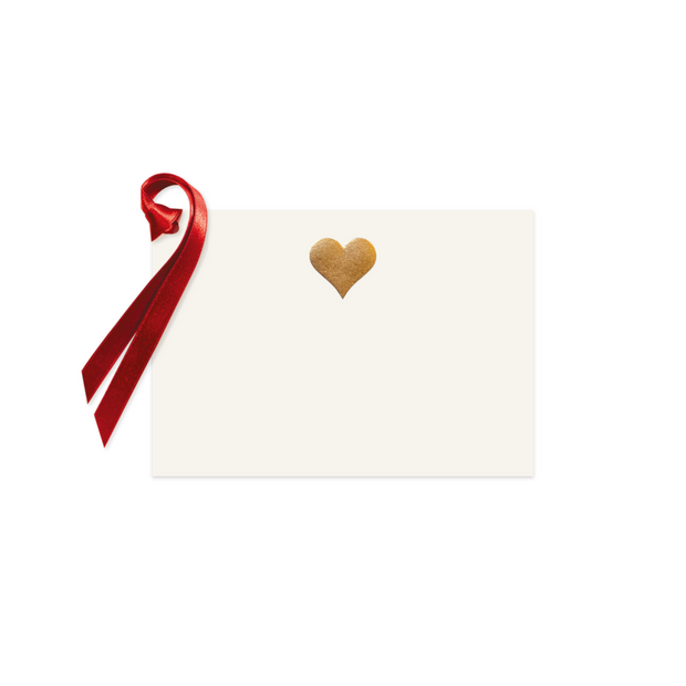 Gold Heart, gift tag (10 pcs)