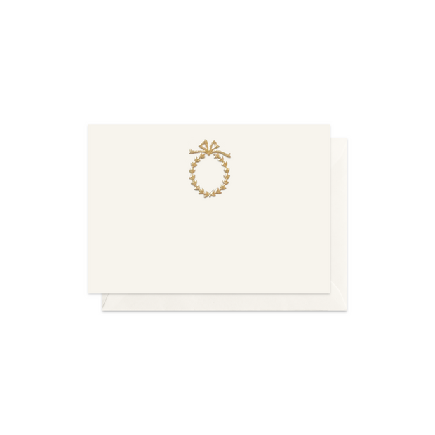 Gold Myrtle Wreath, enclosure card & envelope