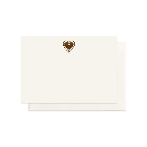 Gingerbread Heart Greeting Card