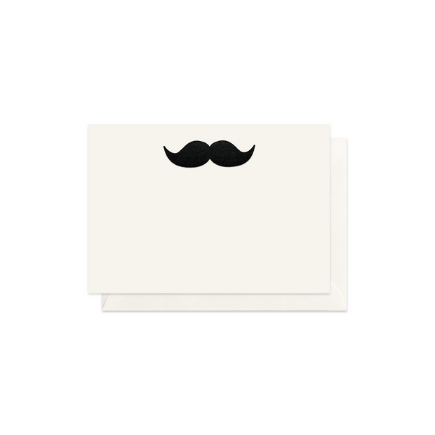 Mustache, enclosure card & envelope