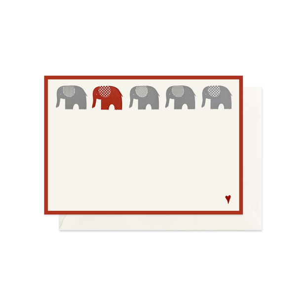 Elephant in Love Greeting Card