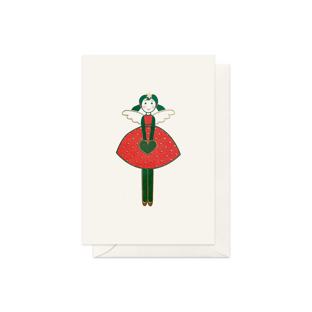 Angel with Hearth Greeting Card