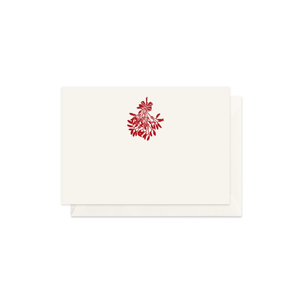 Red Mistletoe, enclosure card & envelope