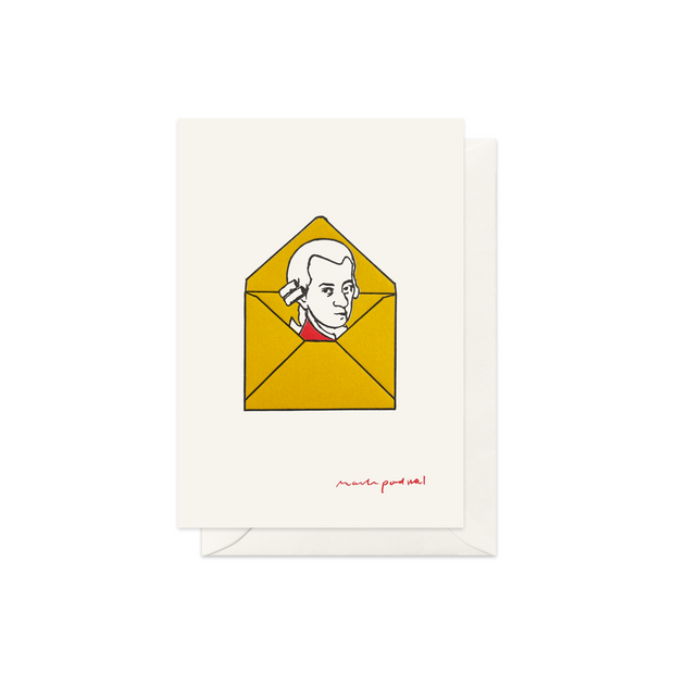 Mozart in the Envelope Card