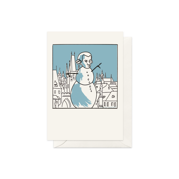 Mozart Snowman Card