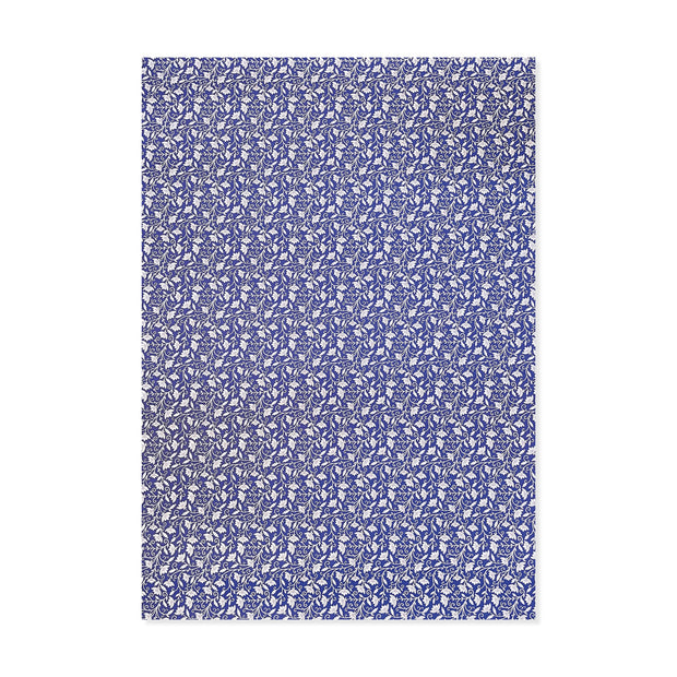 Rossi Navy Blue Flowers Wrapping Paper
