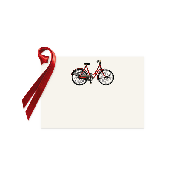 Red Bicycle, gift tag (10 pcs)