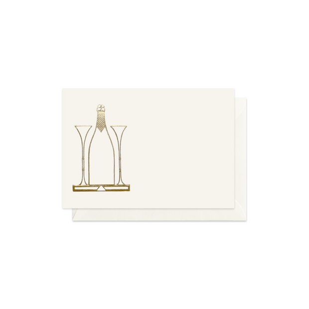 Champagne, enclosure card & envelope