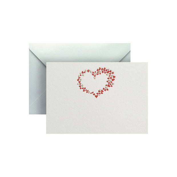 Hearts, enclosure card & envelope