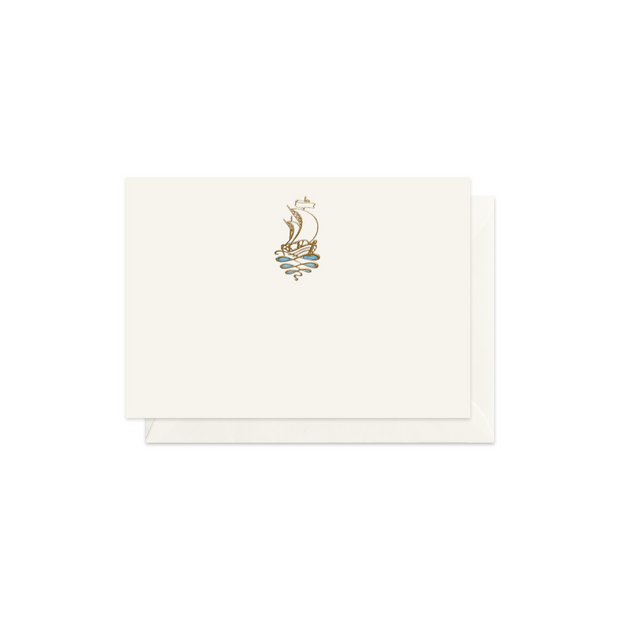Boat, enclosure card & envelope