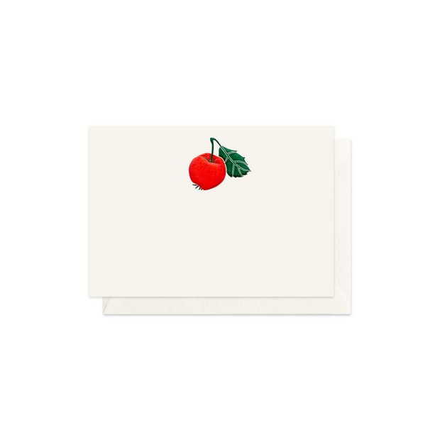 Red Apple, enclosure card & envelope