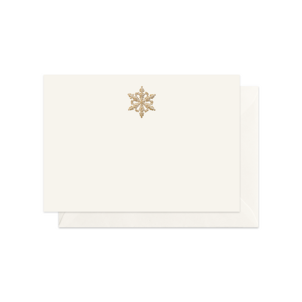 Gold Snowflake Greeting Card