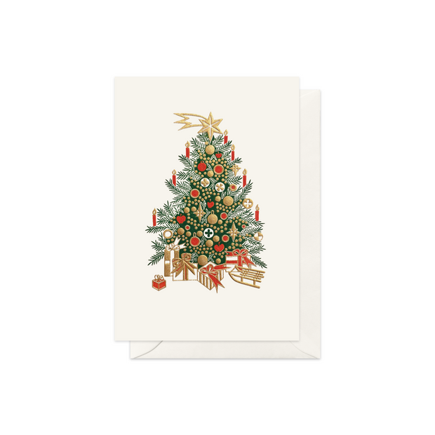 Christmas Tree with Gifts Greeting Card