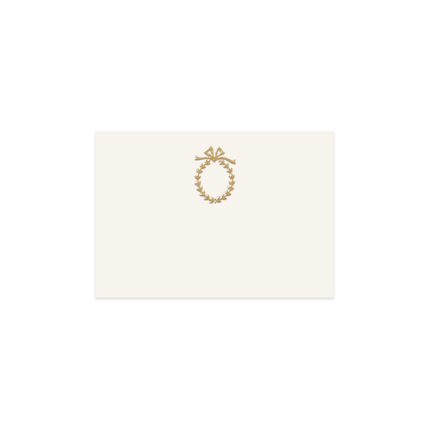 Gold Myrtle Wreath, table card (10 pcs)