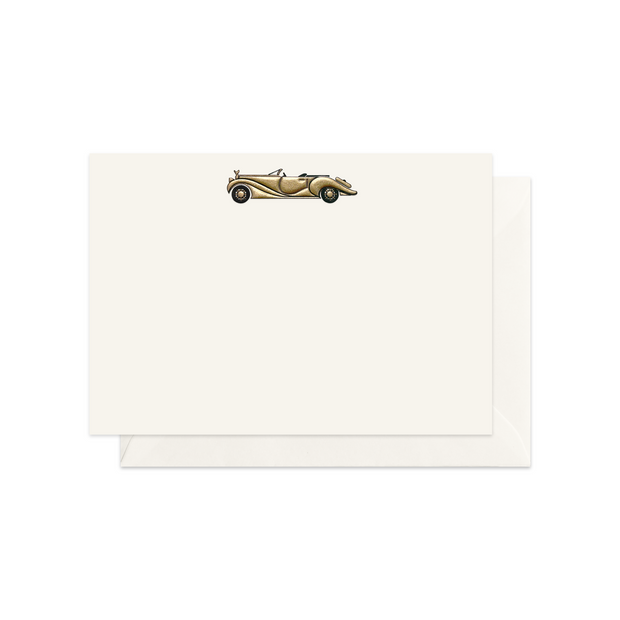 Gold Cabriolet Card