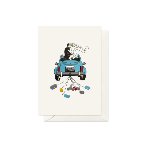Just married Greeting Card