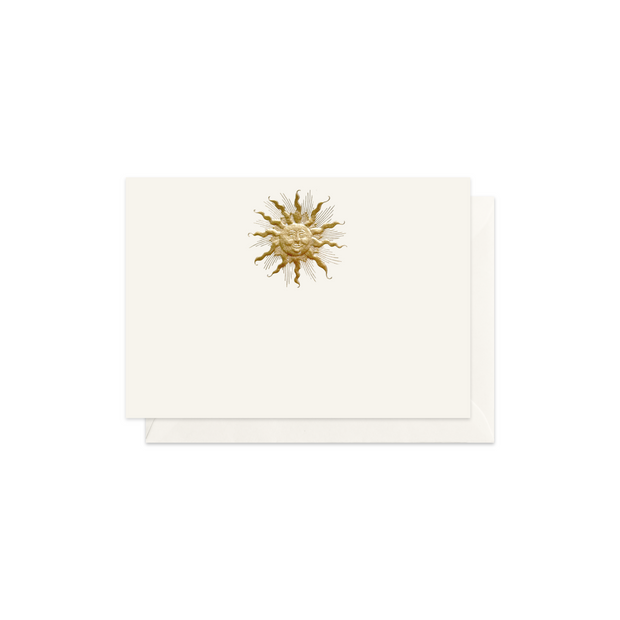 Gold Sun, enclosure card & envelope