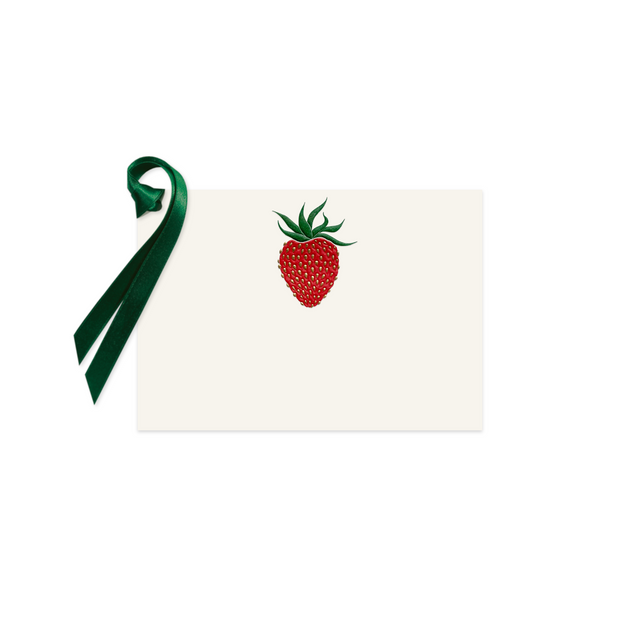 Strawberry, gift tag (10 pcs)