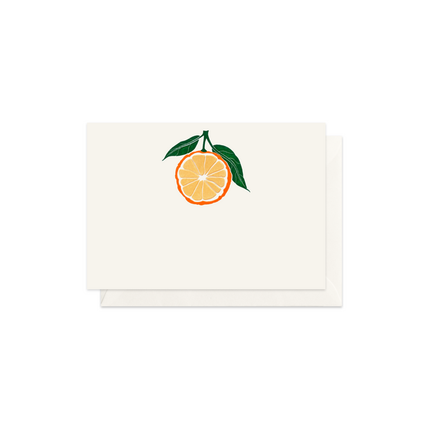 Orange, enclosure card & envelope