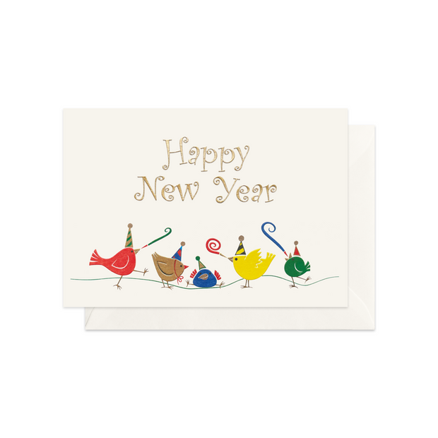 Bird Celebration HNY Greeting Card