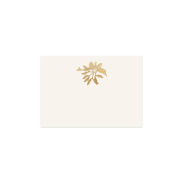 Gold Mistletoe Bunch, table card (10 pcs)