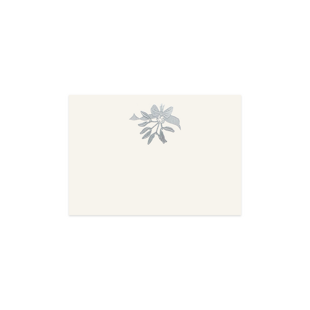 Silver Mistletoe Bunch, table card (10 pcs)