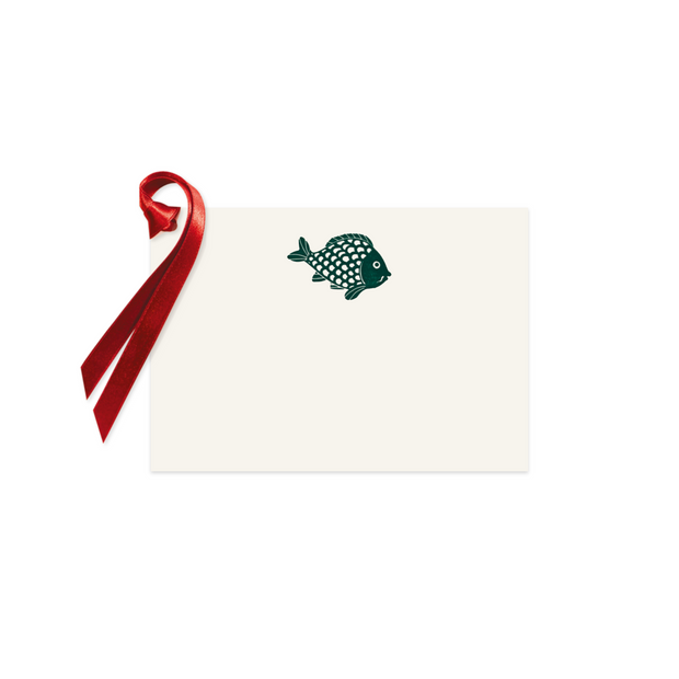 Green Carp, gift tag (10 pcs)