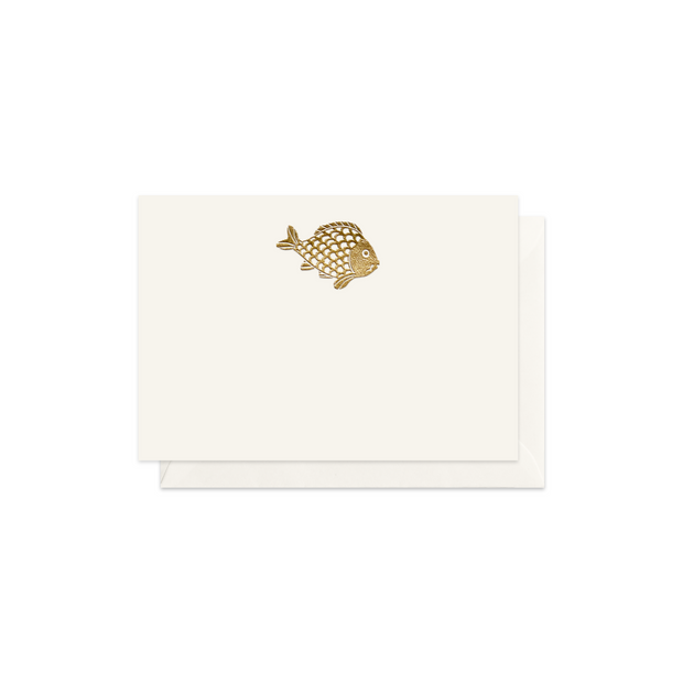 Gold Carp, enclosure card & envelope