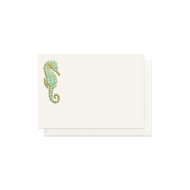 Seahorse, enclosure card & envelope