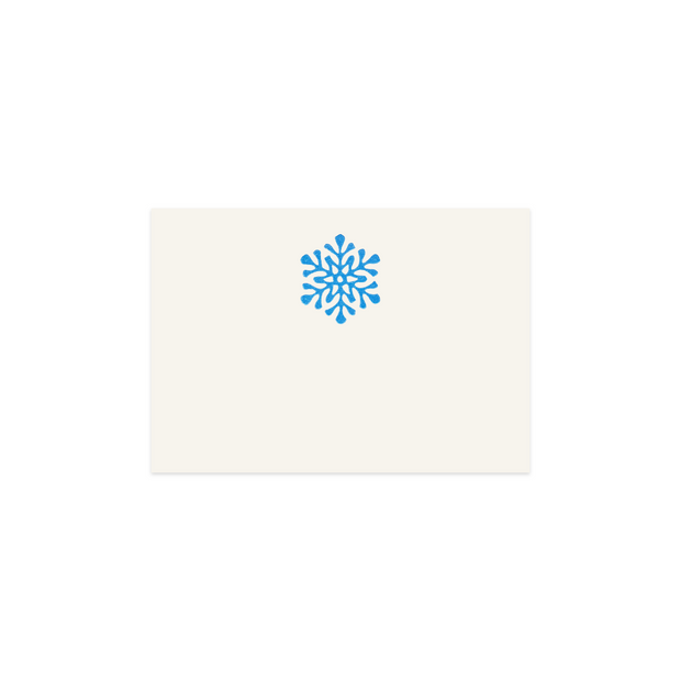 Blue Snowflake, table card (10 pcs)