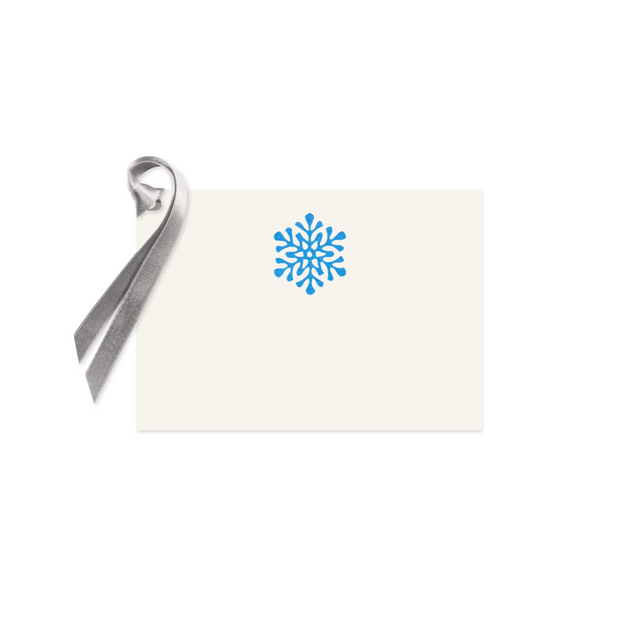 Blue Snowflake, gift tag (10 pcs)