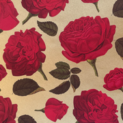 Rossi Gold Roses Wrapping Paper