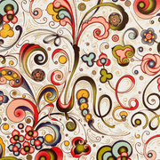 Rossi Art Nouveau Flowers Wrapping Paper