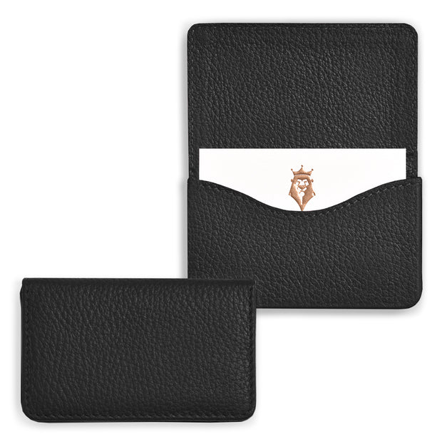 Bohemia Paper Leather Business Card Case Black