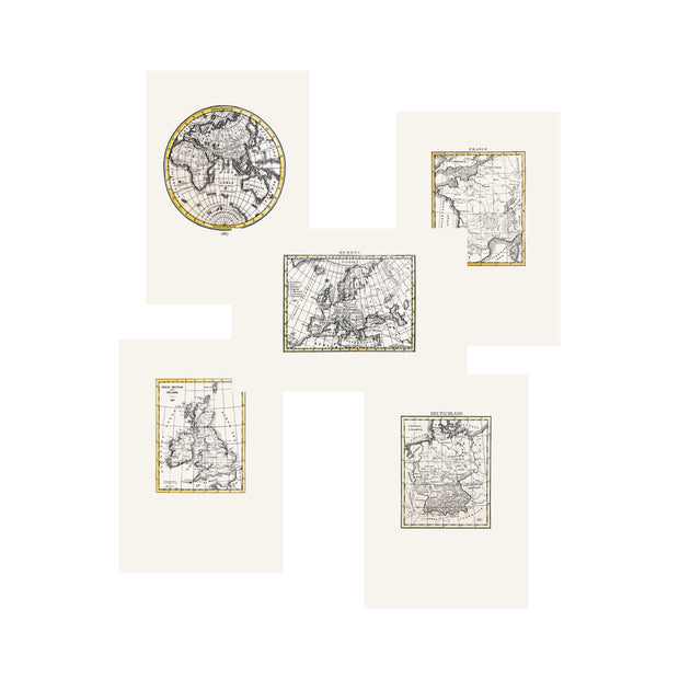 Assorted Maps Assortment of Cards – Maps – BOHEMIA PAPER (International)